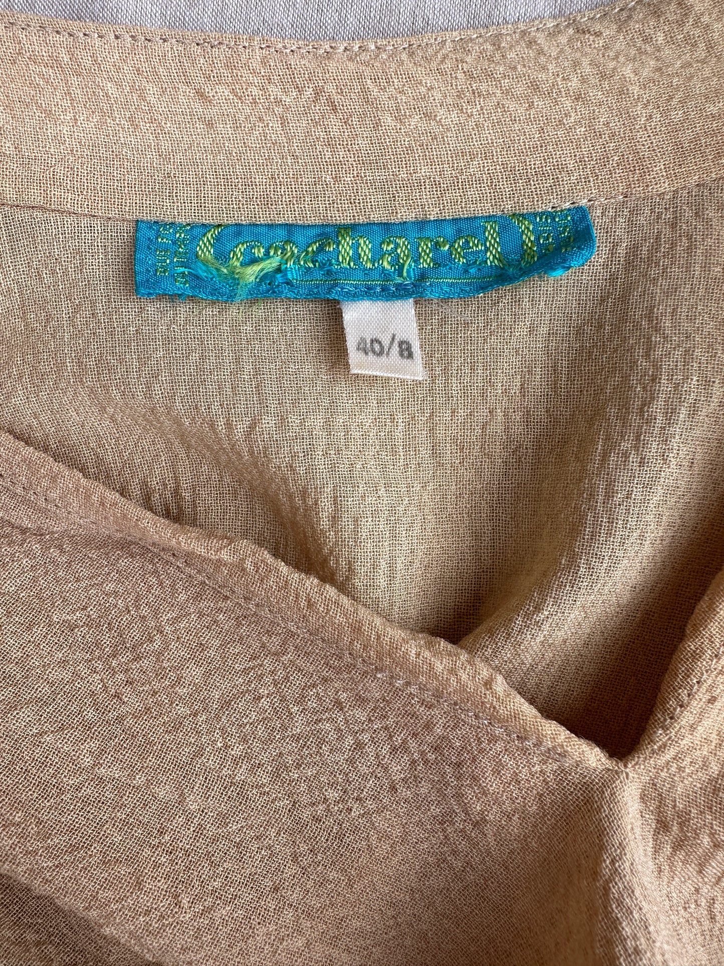 Robe longue bohème Cacharel Paris vintage des années 70