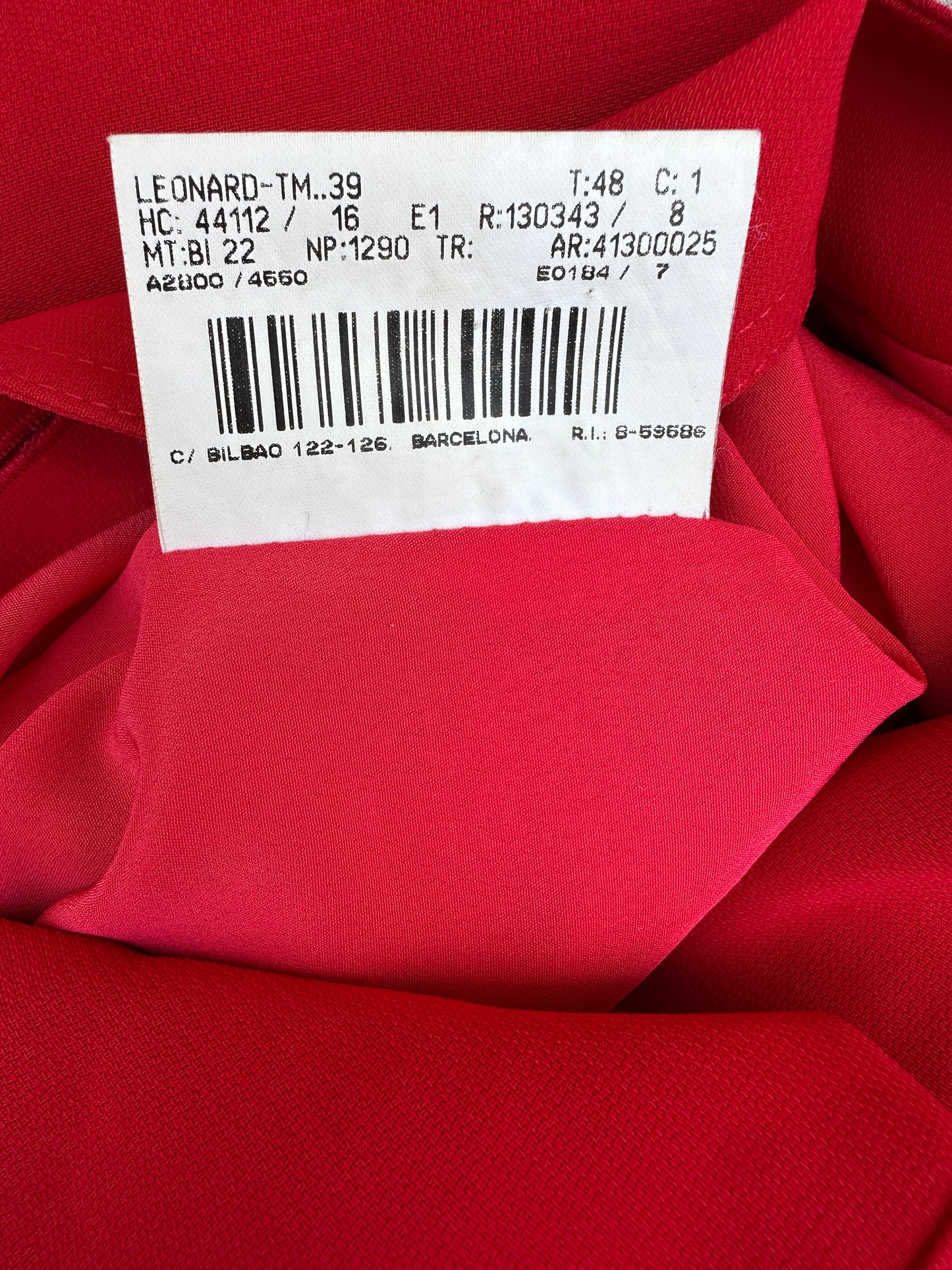 Robe rouge Burberry vintage authentique plus size