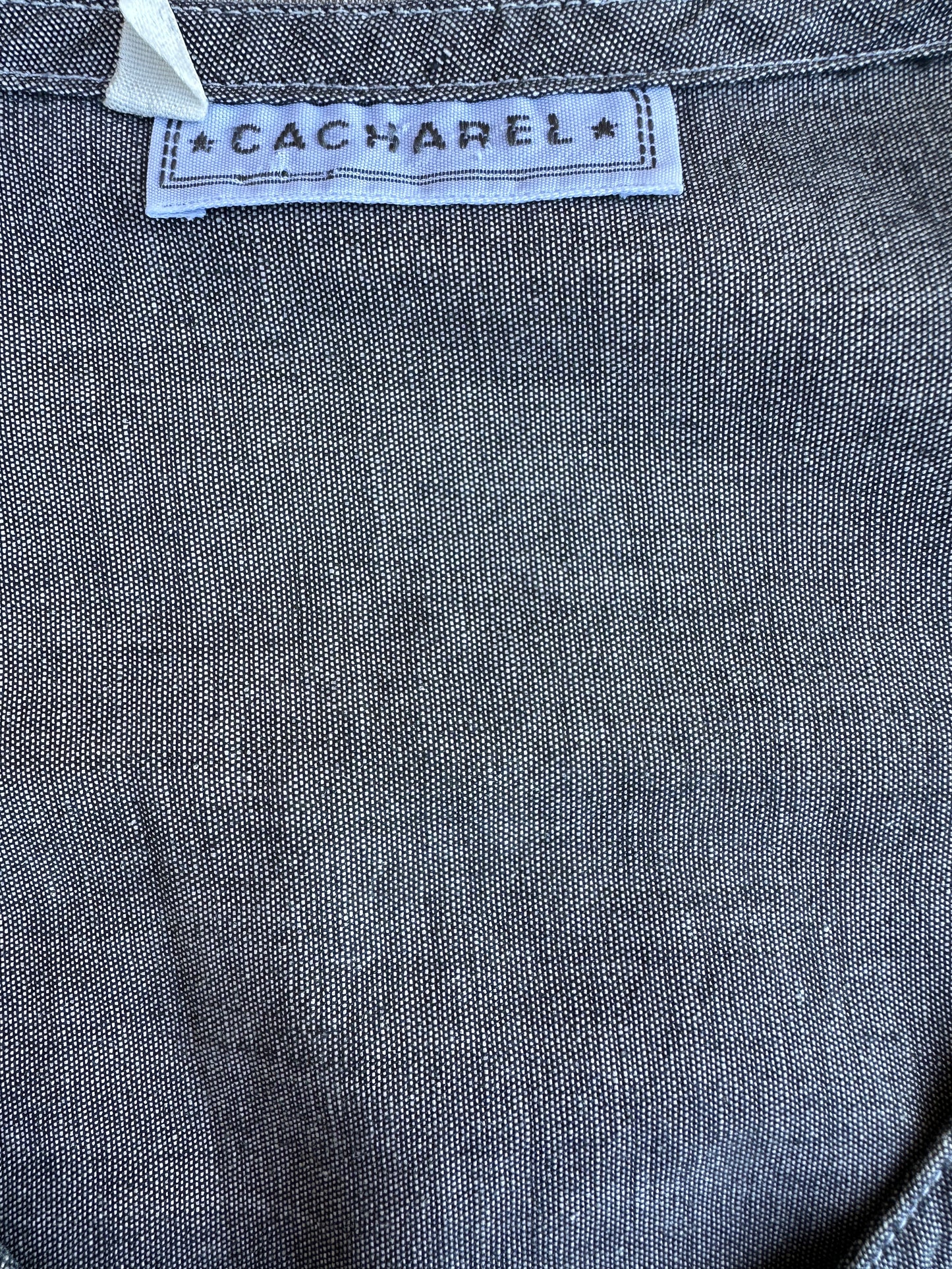 Robe en denim chambray Cacharel vintage authentique
