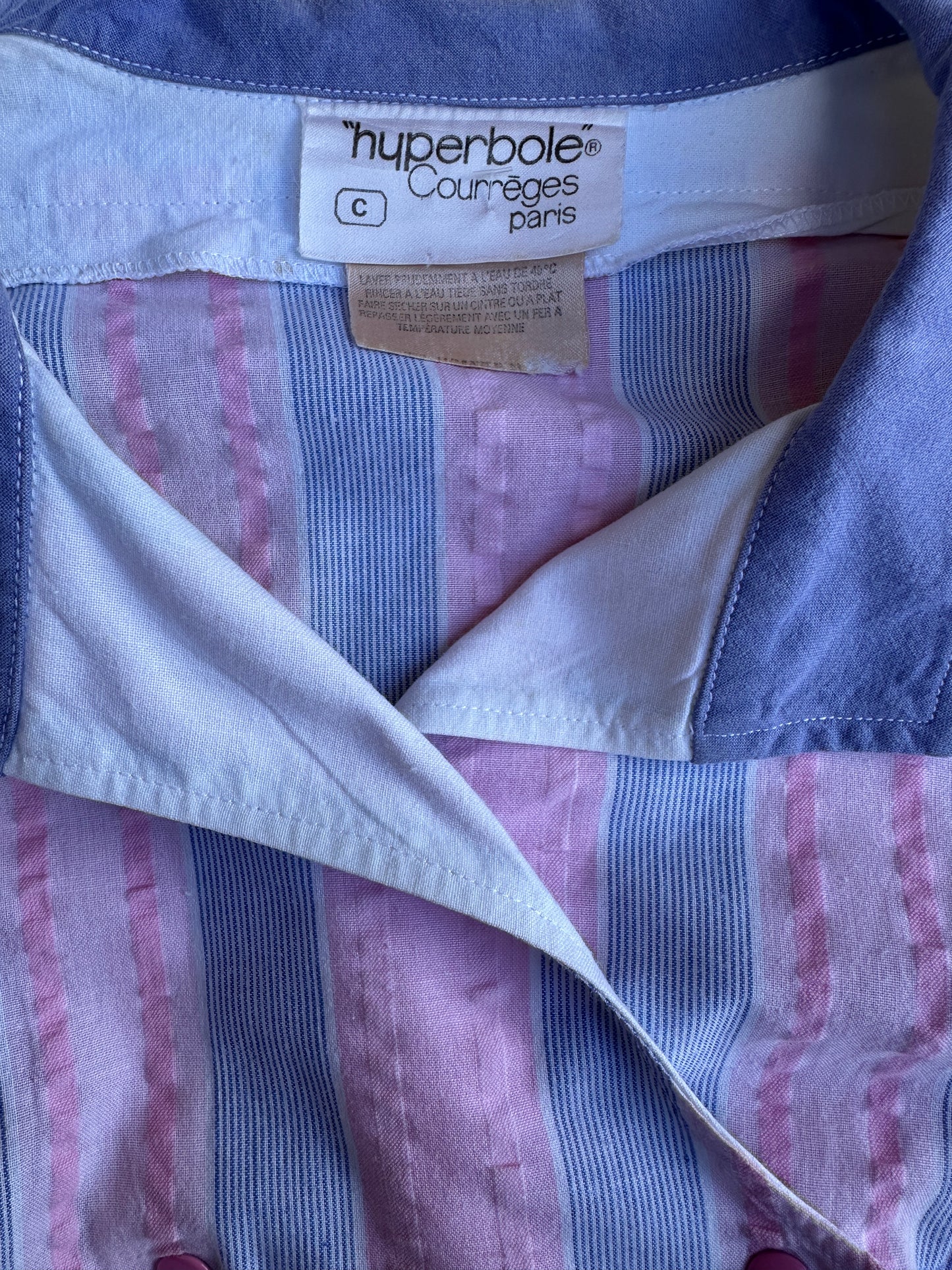Robe iconique Hyperbole Courrèges Paris vintage authentique