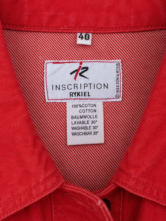 Short Sonia Rykiel Vintage Red Denim Jacket
