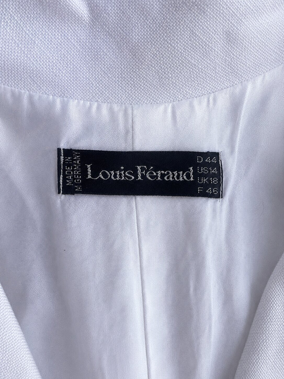 Authentique robe nautique en denim Louis Féraud Paris vintage