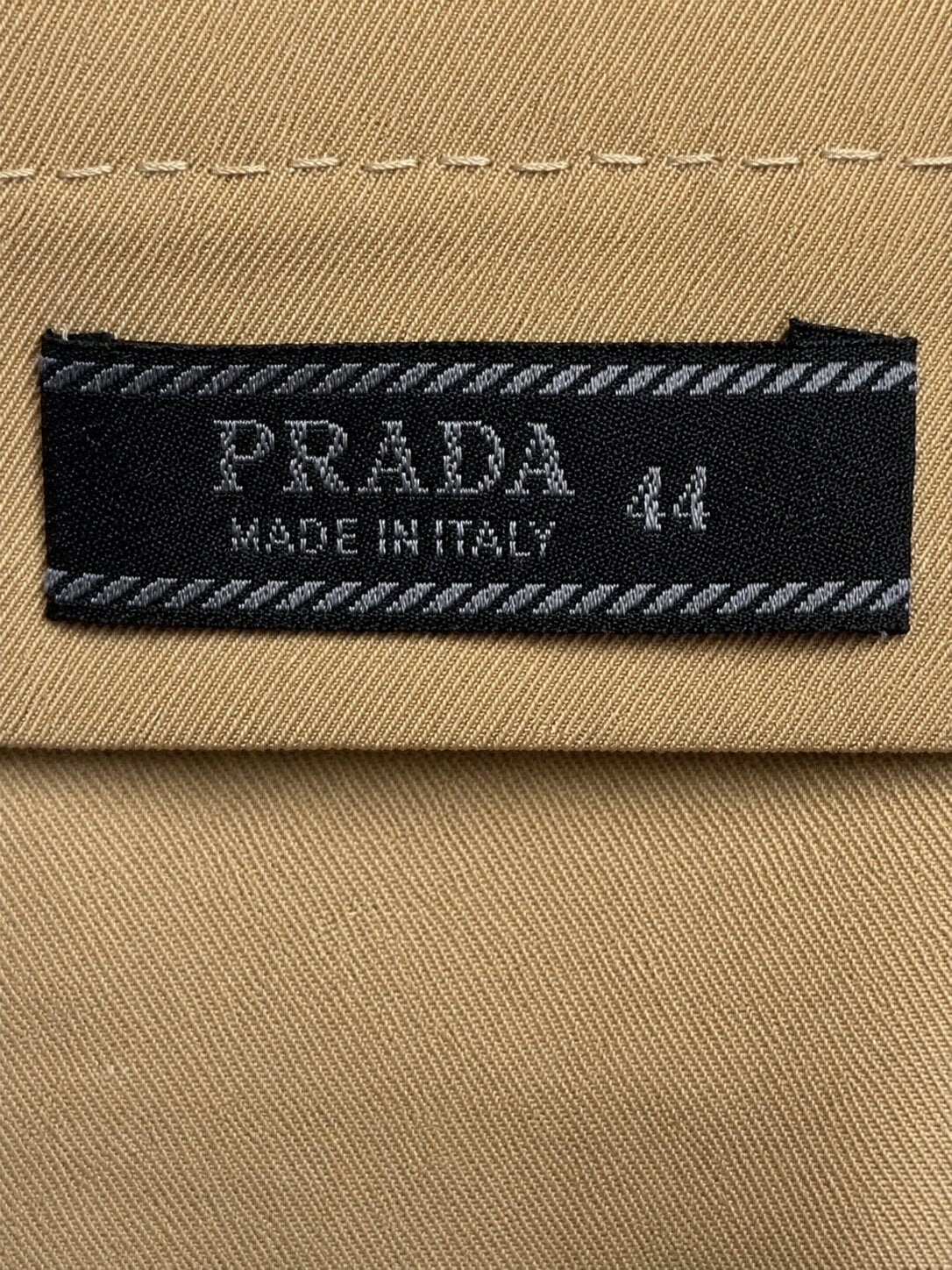 Authentic vintage beige sand Prada Milano wrap skirt