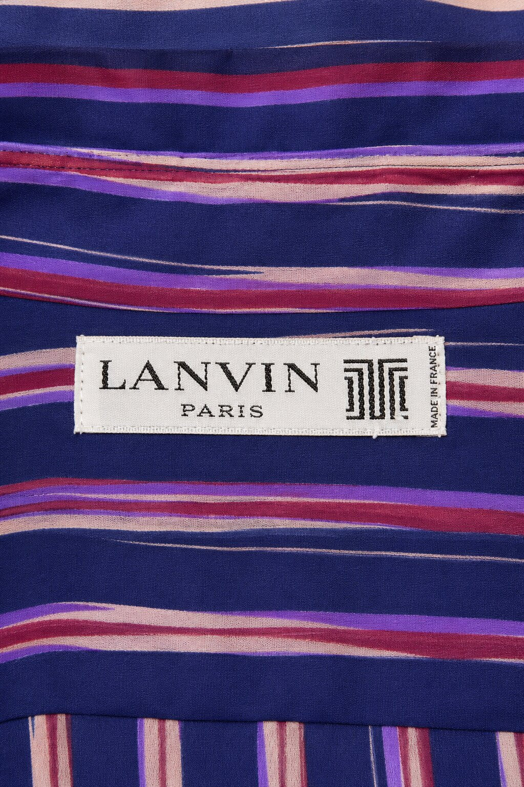 Blouse Rayée Vintage Authentique Lanvin Paris en Viscose