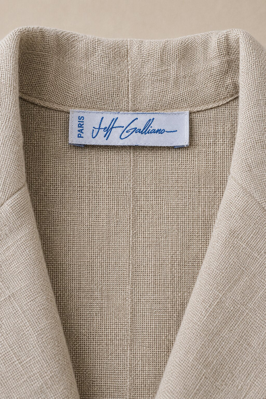 Vintage Jeff Galliano Paris Blazer in Natural Linen
