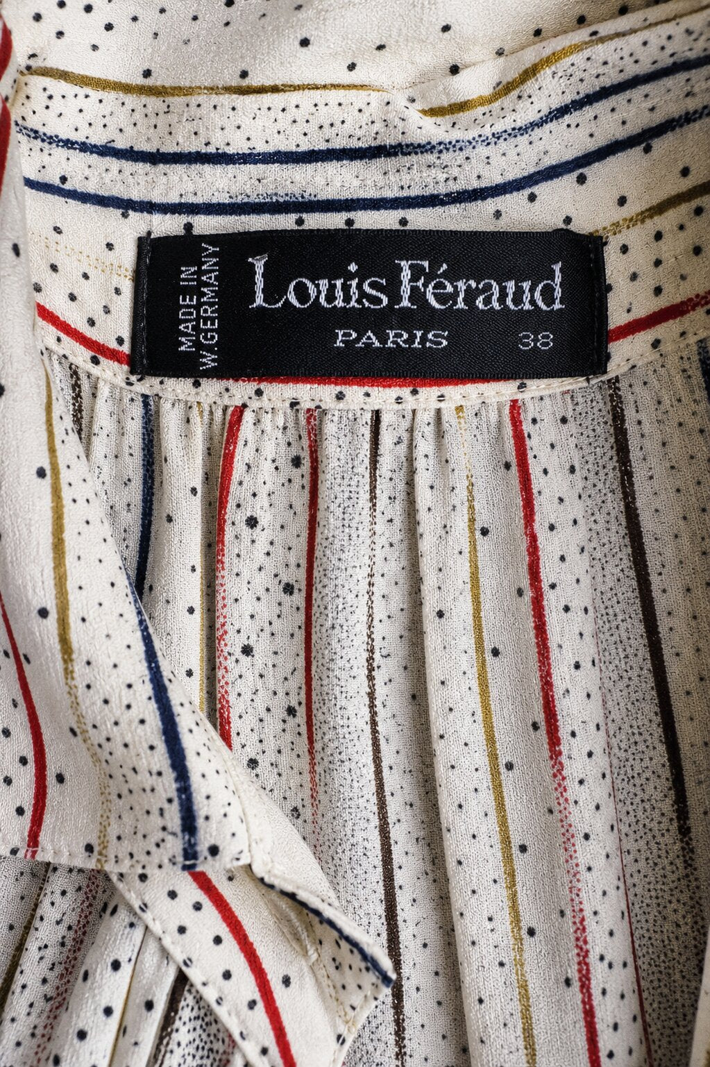 Authentique robe d'été Louis Féraud Paris en soie vintage
