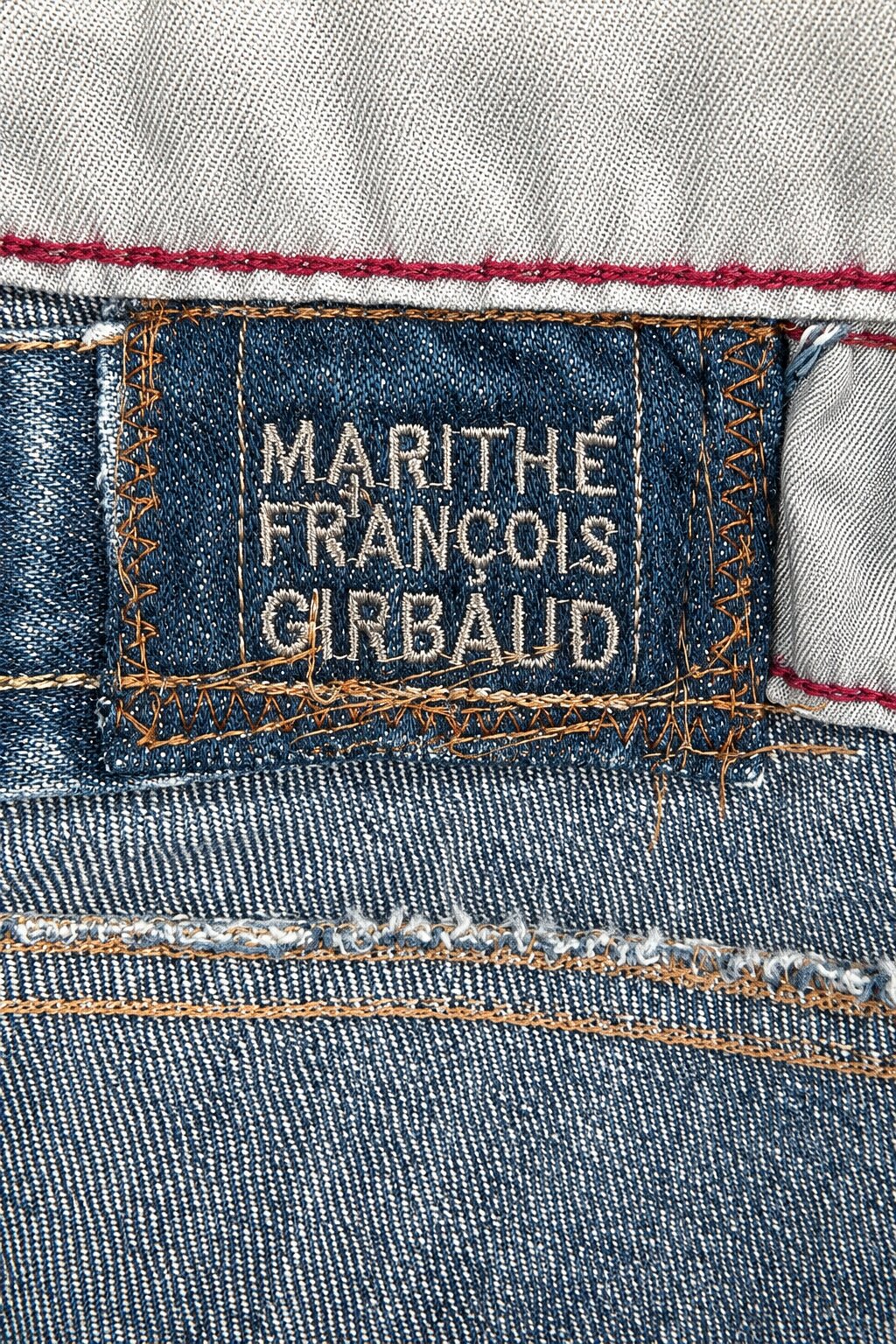 Jupe en jean vintage authentique Marithé + François Girbaud