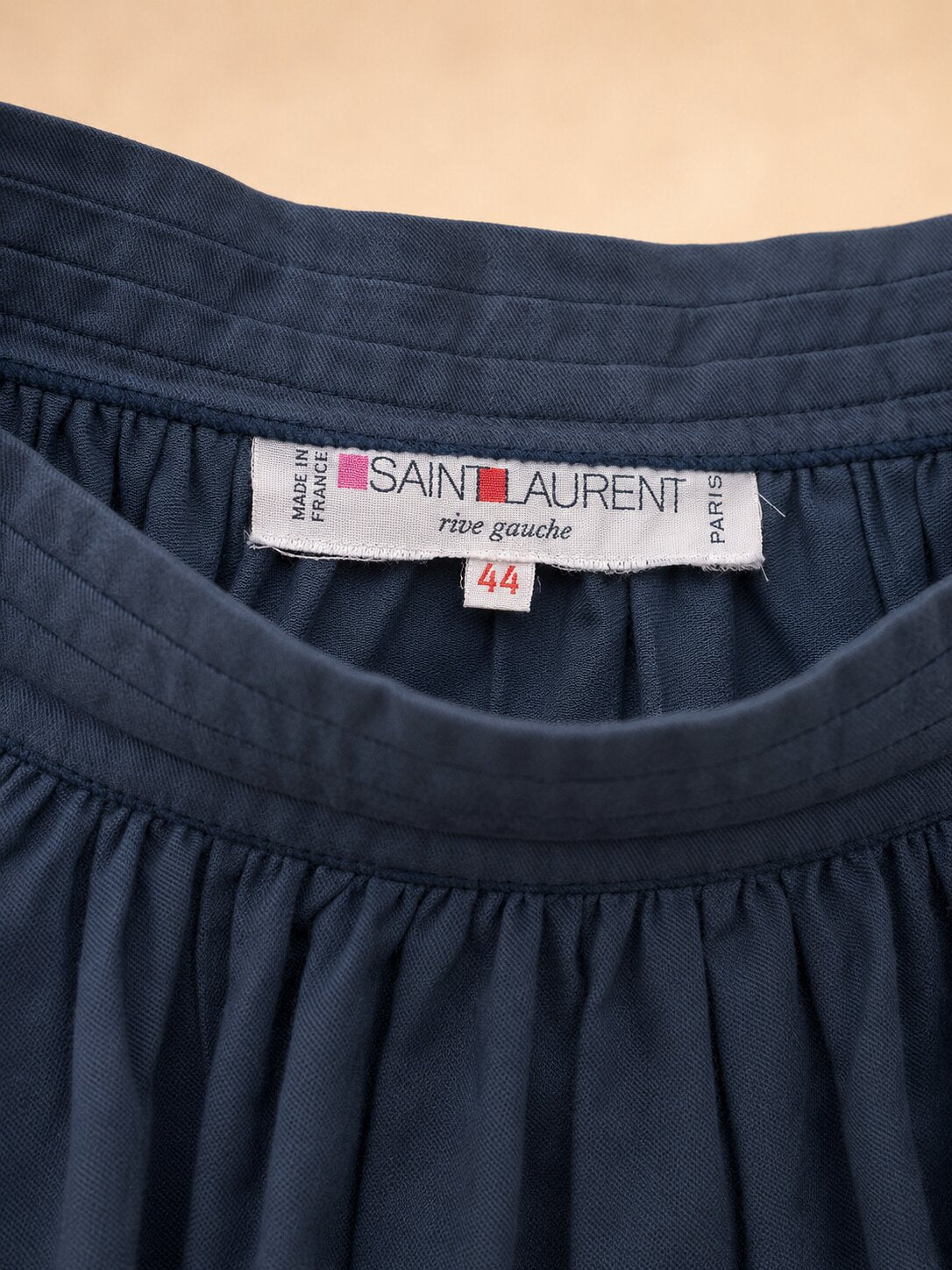 Authentic Vintage Midi Flared Skirt Saint Laurent Rive Gauche
