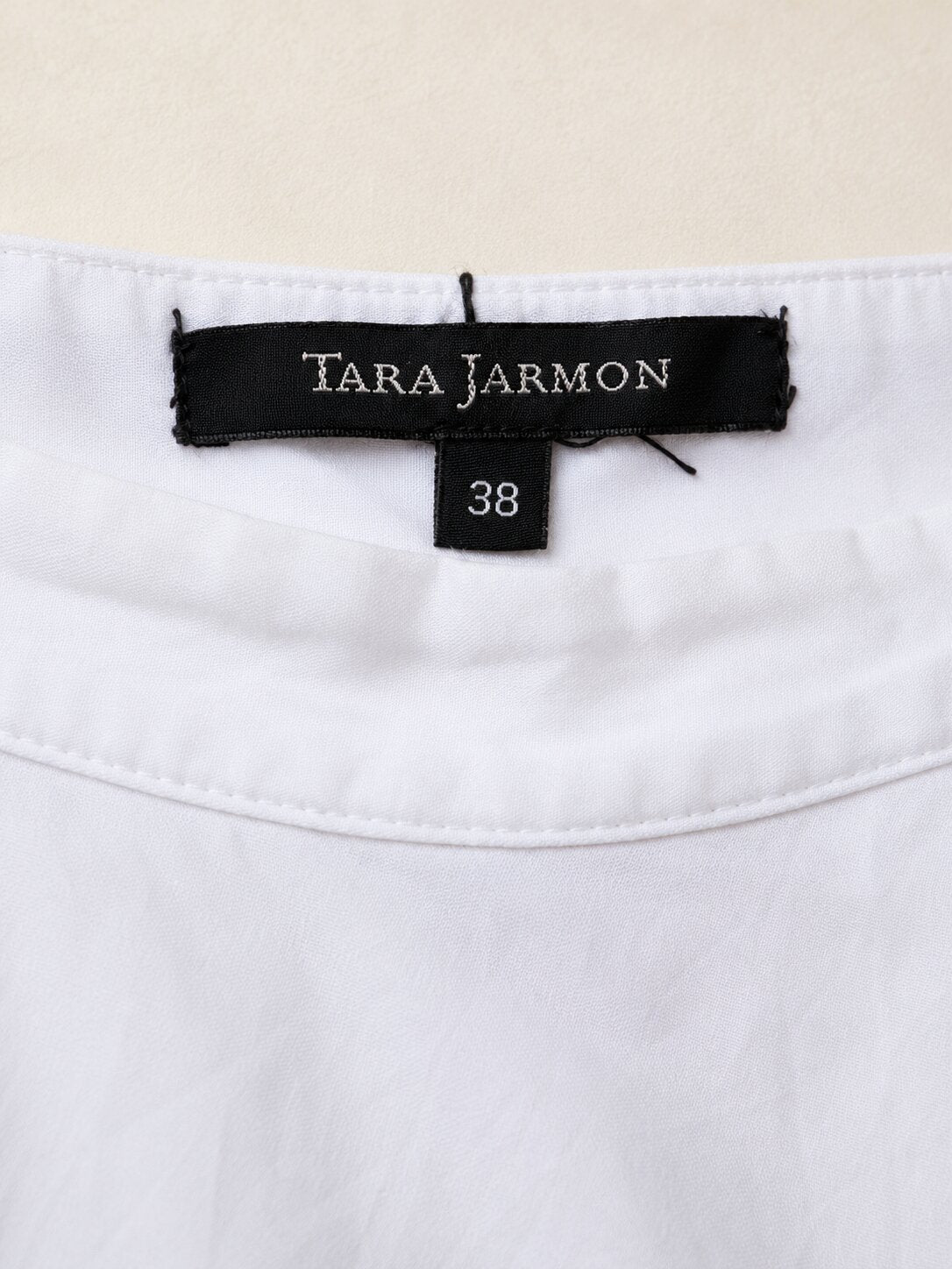 White embroidered midi skirt Tara Jarmon in cotton with pom poms