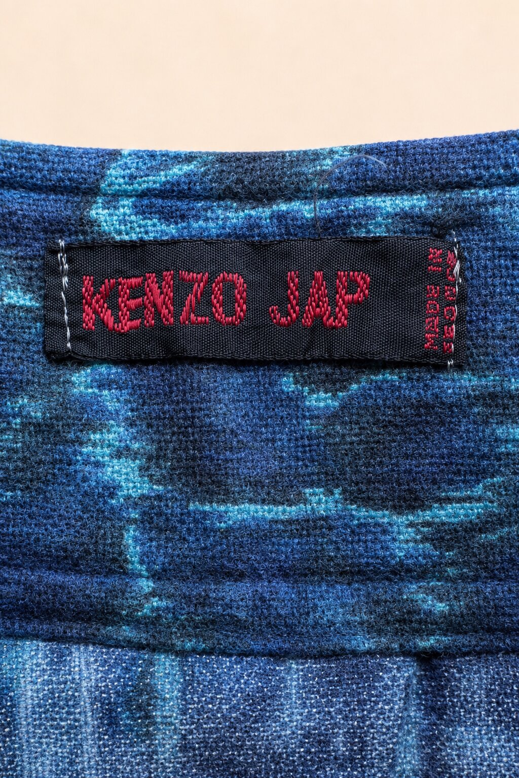 Jupe en jean imprimé floral Kenzo Jap vintage authentique