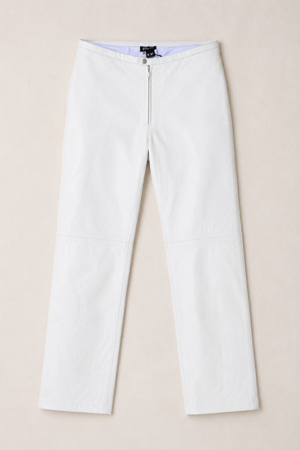 Authentic Gianfranco Ferré vintage white leather trousers