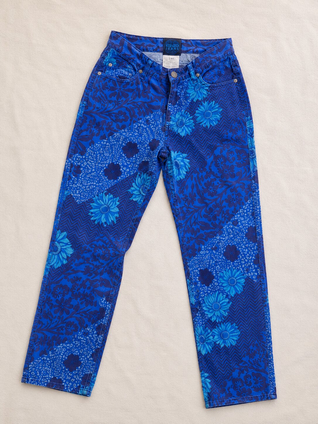 Jeans Vintage Kenzo Authentiques avec Imprimé Floral