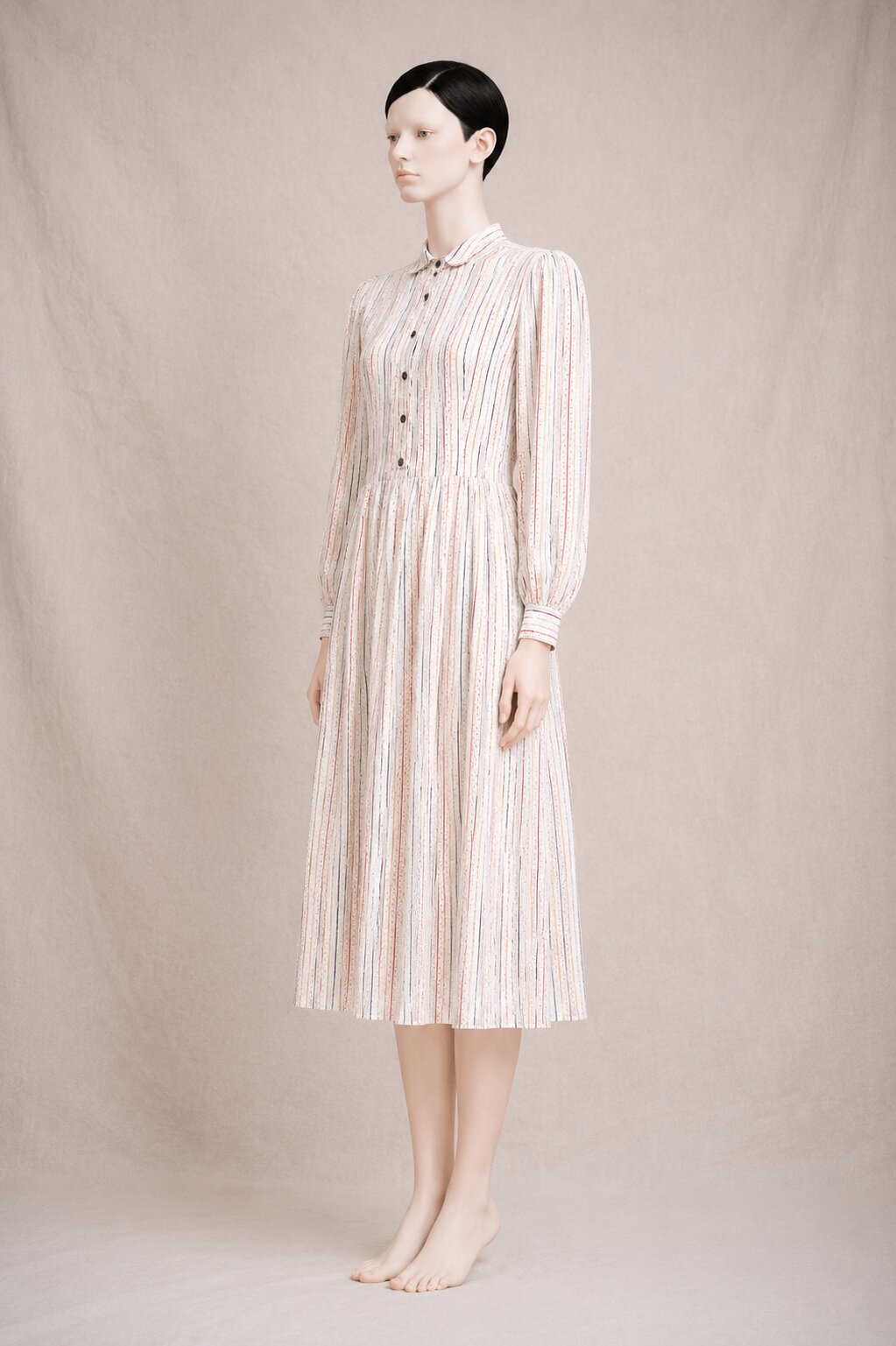 Authentique robe d'été Louis Féraud Paris en soie vintage