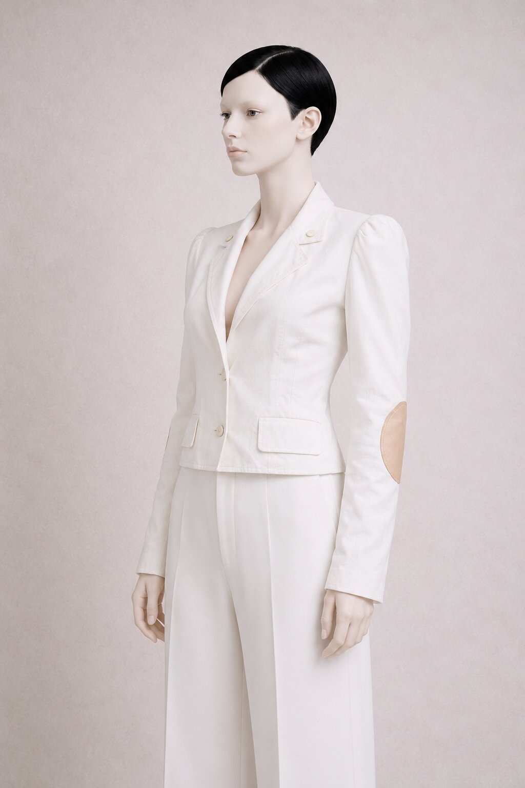 Veste courte authentique Christian Dior Boutique Paris en laine et soie