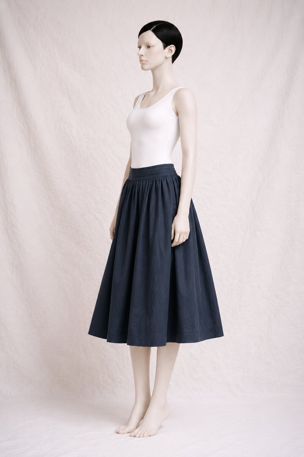 Authentic Vintage Midi Flared Skirt Saint Laurent Rive Gauche