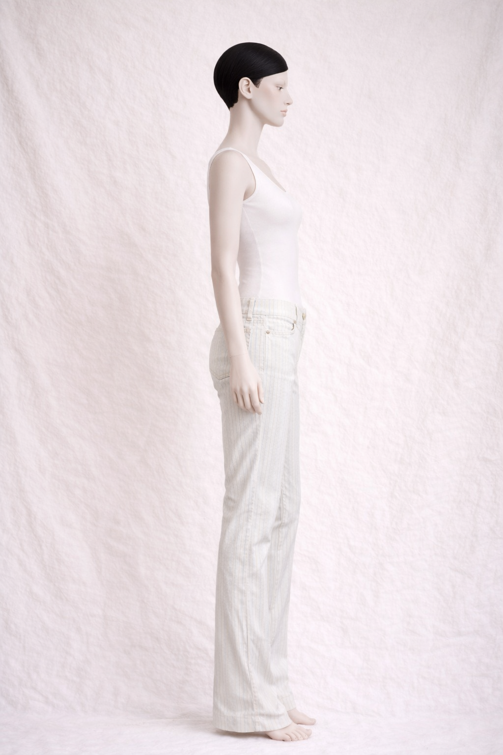 Ecsada jeans blanc doré vintage