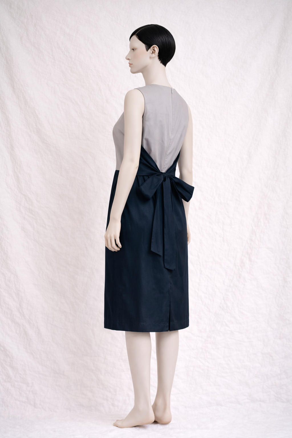 Robe bicolore en soie Jil Sander