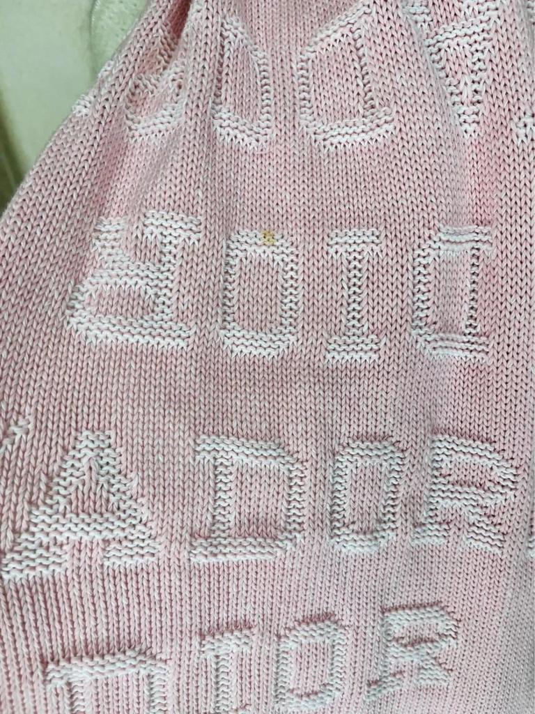 Écharpe rose Dior J’adore en maille coton