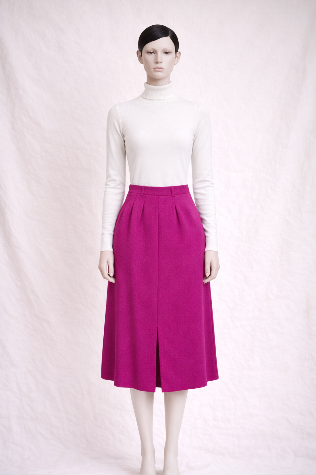 Jupe midi en laine Christian Dior vintage authentique circa 70