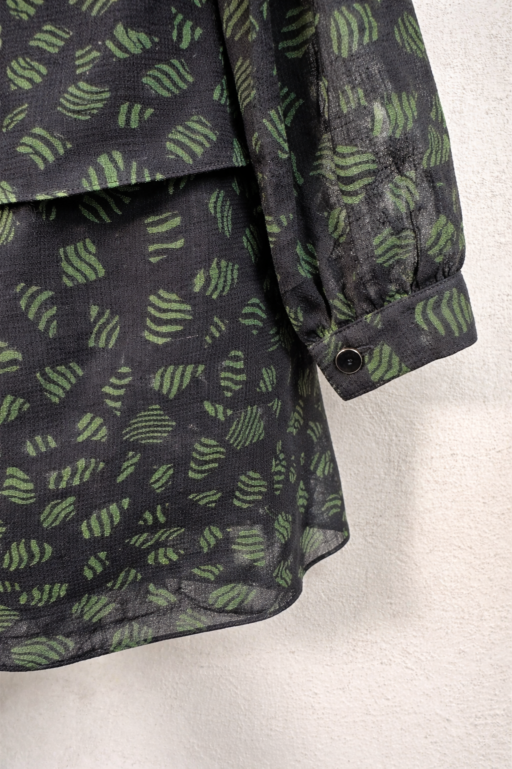 Robe en laine et soie vert Vanessa Seaward
