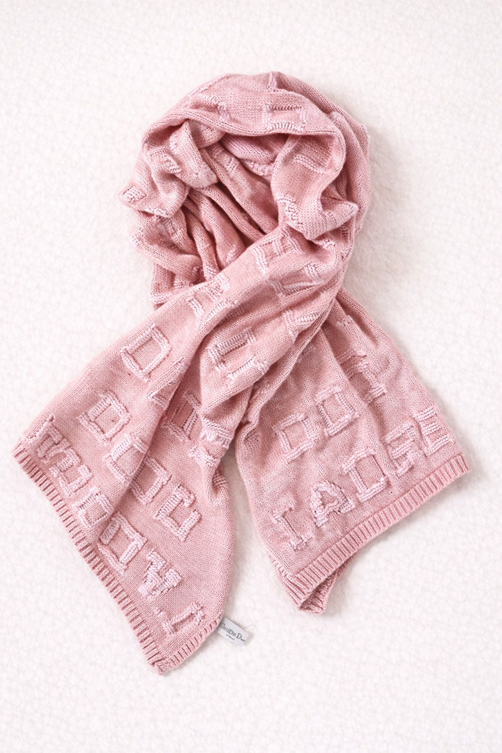 Écharpe rose Dior J’adore en maille coton