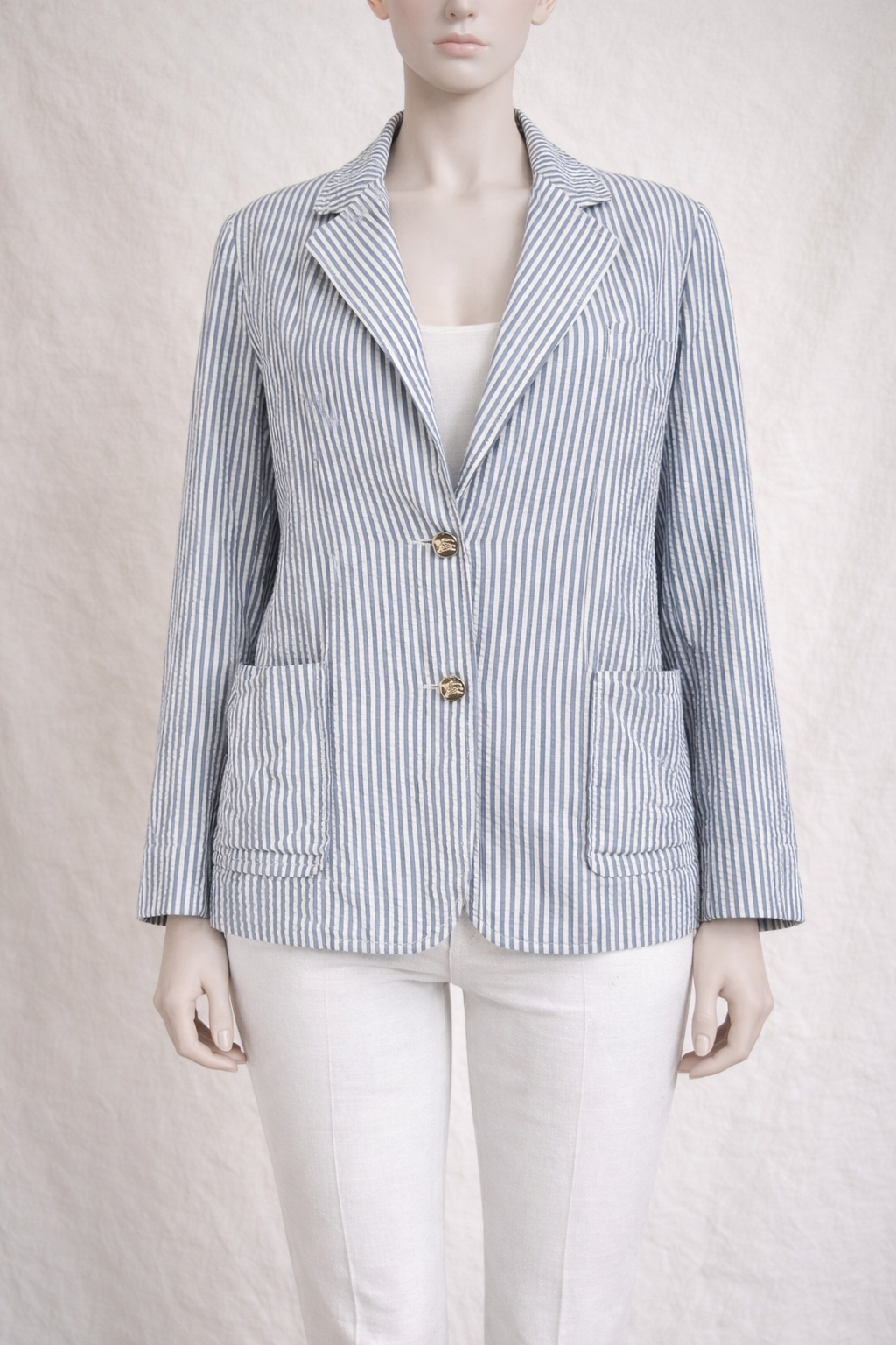 Blazer cruise rayée Burberry iconique vintage authentique