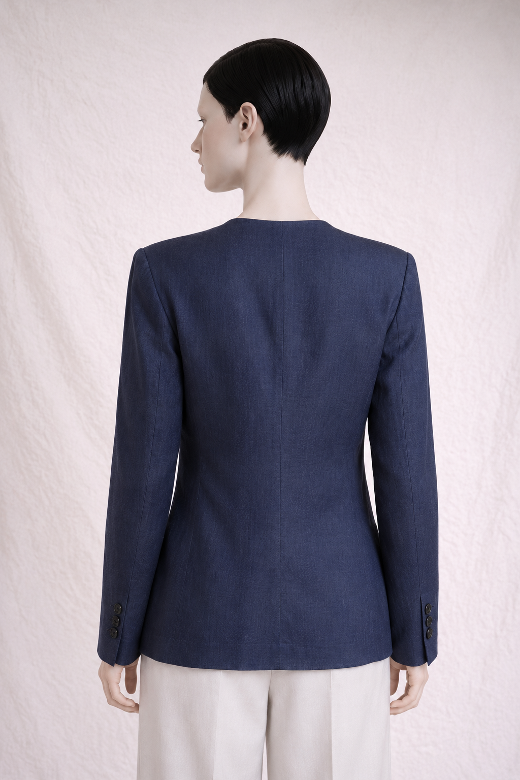 Authentic vintage dark blue denim blazer Burberry