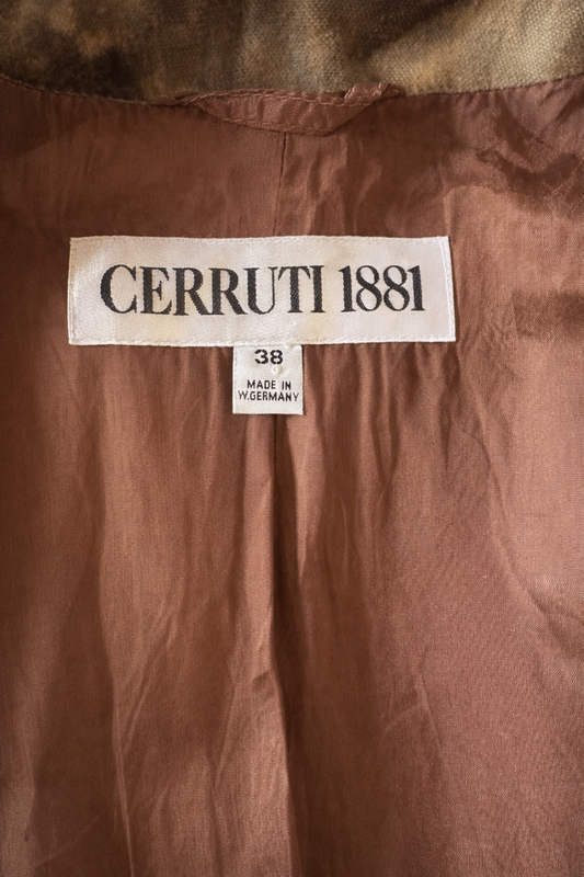 Brown velvet blazer Cerruti 1881 vintage