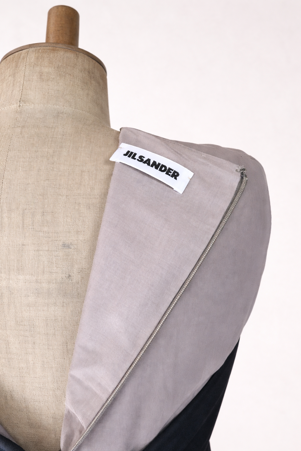 Robe bicolore en soie Jil Sander