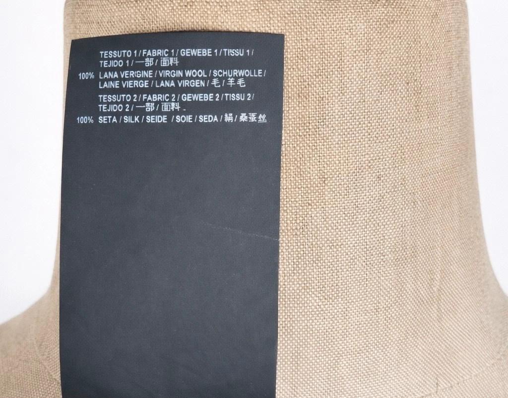 Balenciaga oversized black virgin wool sweater with integrated silk scarf