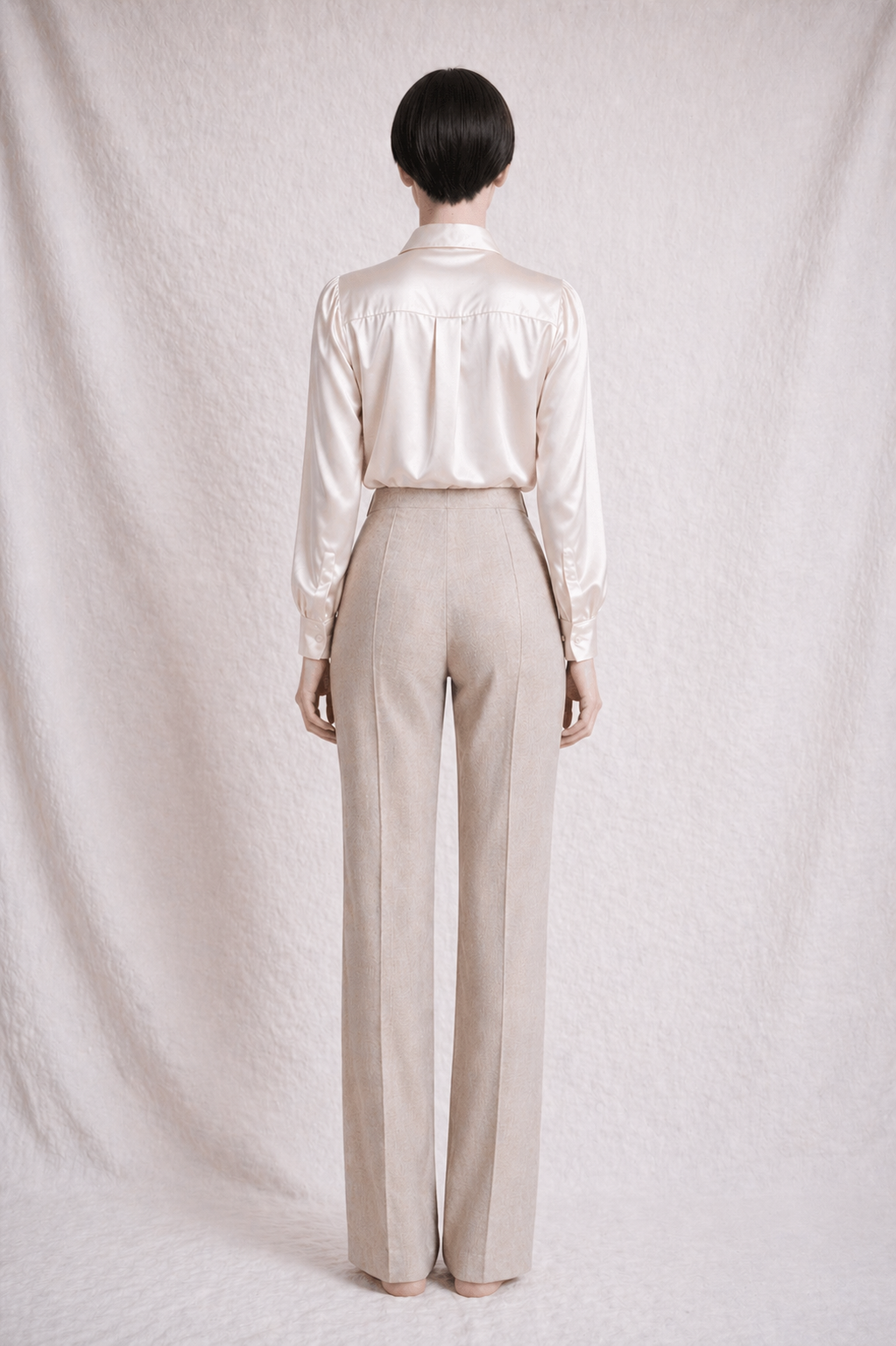 Pantalon neuf Gianfranco Ferré en mélange soie et laine