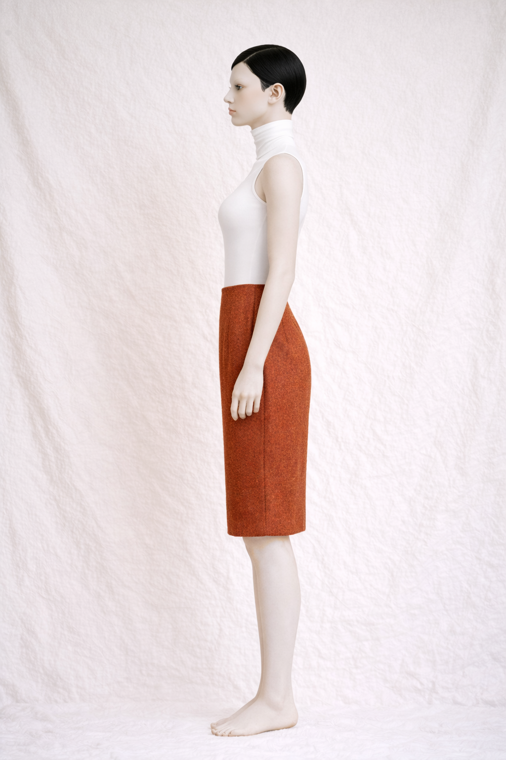 Jupe crayon en laine Nina Ricci Édition Paris vintage authentique