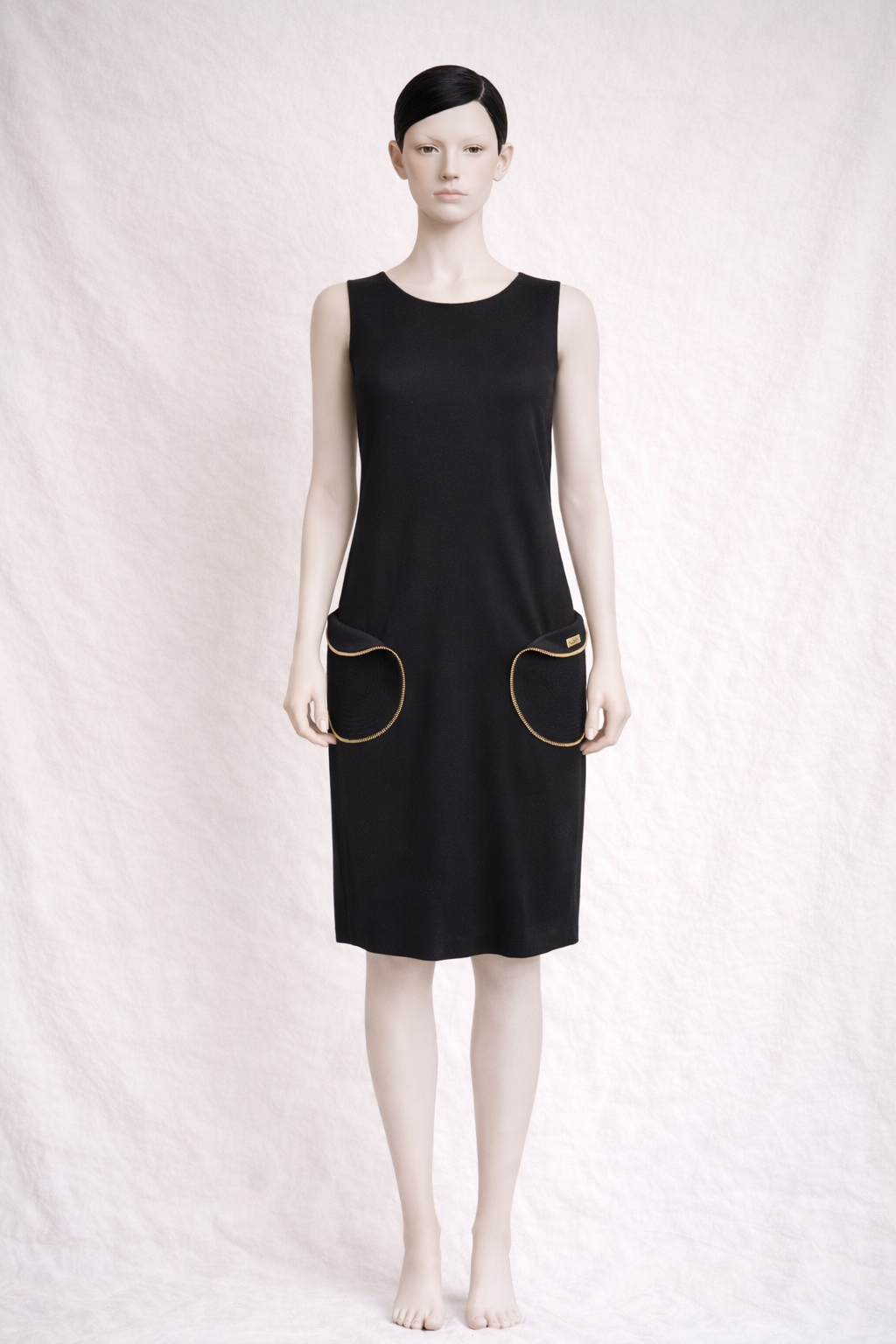Robe noir avec zip doré Roberto Cavalli