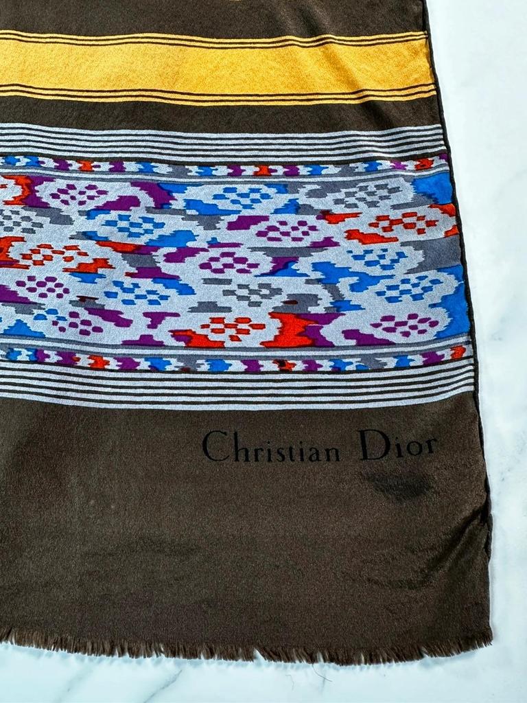 Foulard en soie Christian Dior vintage