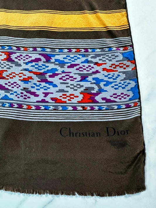 Foulard en soie Christian Dior vintage