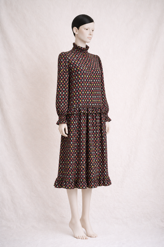 Robe Yves Saint Laurent en laine légère vintage authentique