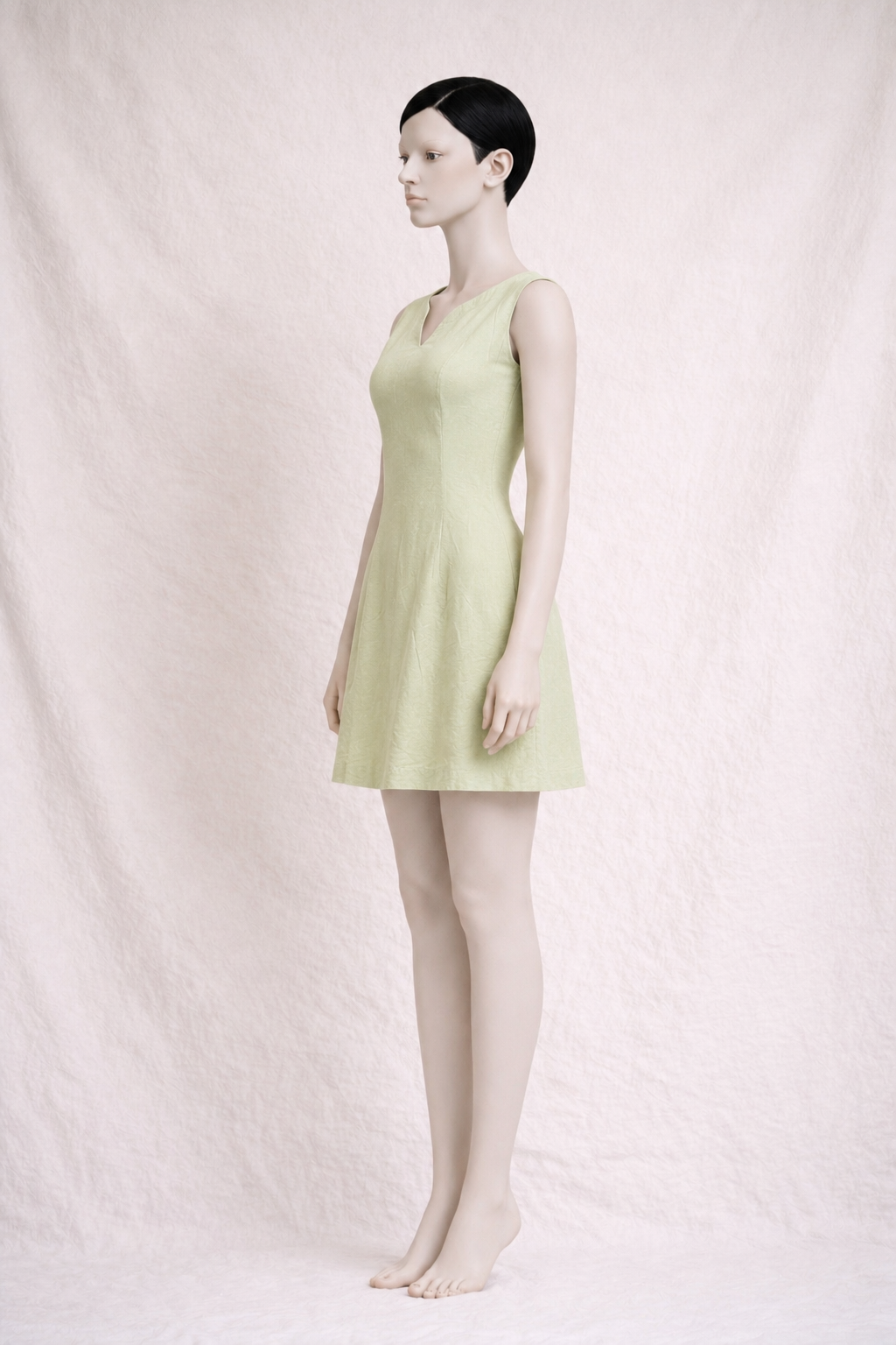 Robe en soie sauvage pistache Burberrys of London vintage authentique