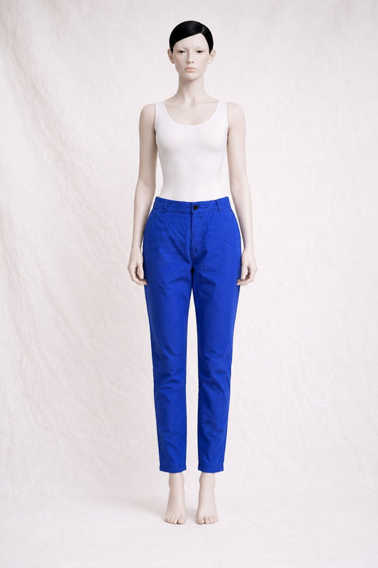 Authentic vintage electric blue cotton trousers Kenzo