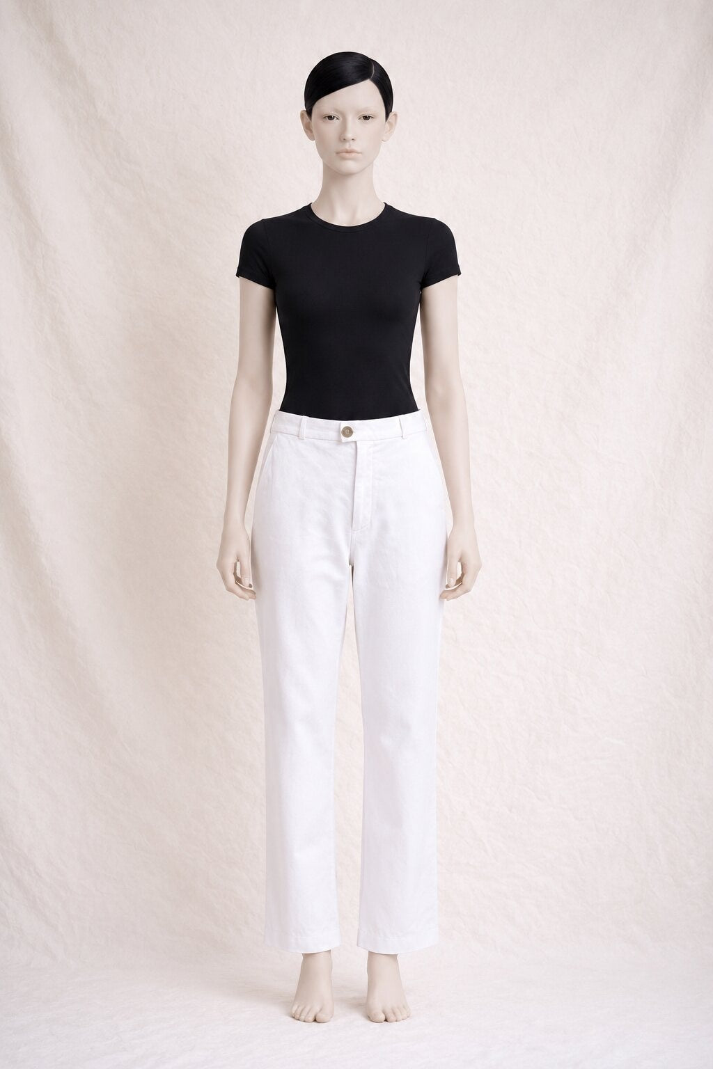 Jeans Yves Saint Laurent en denim blanc vintage authentique
