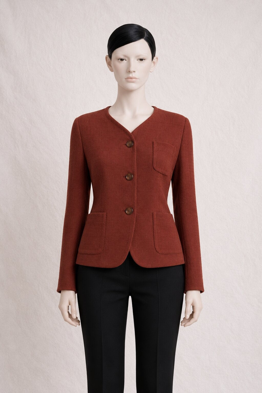 Blazer Dries Van Noten in authentic terracotta wool vintage