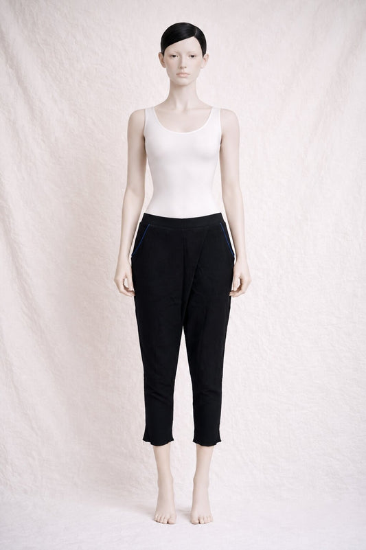 Authentic vintage black wool trousers by Sonia Rykiel
