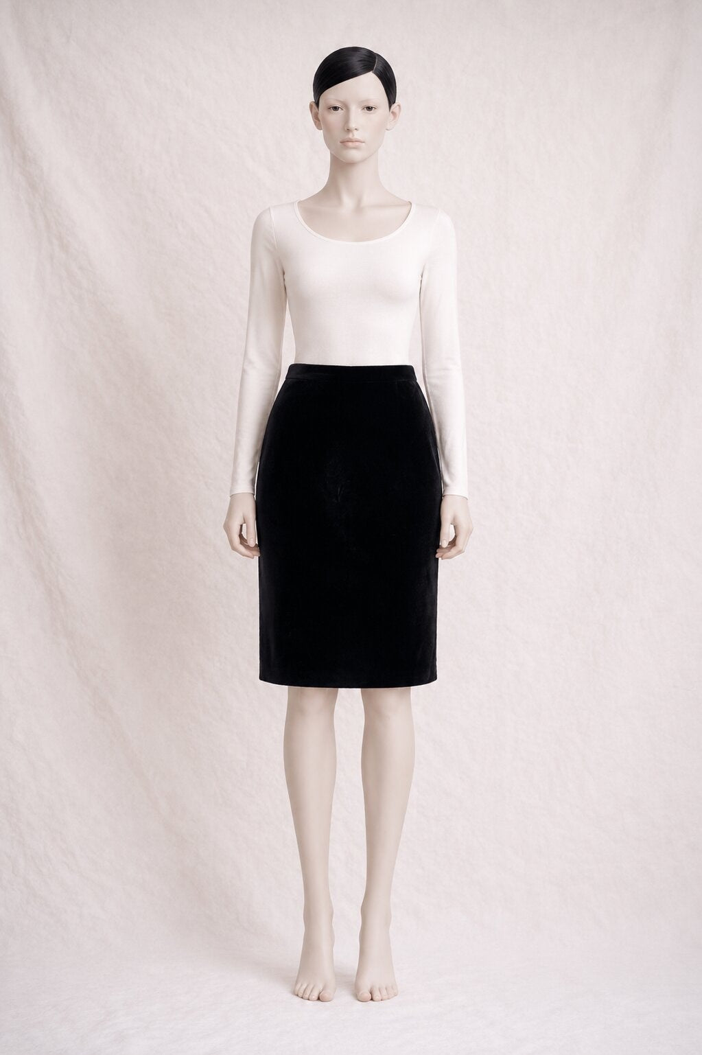 Dolce & Gabbana Vintage Black Velvet Skirt