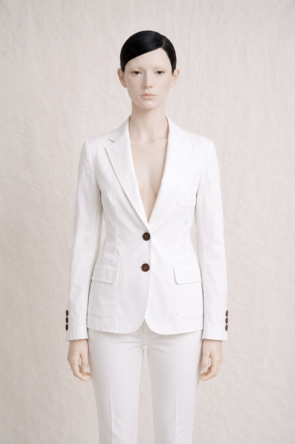 Blazer Dolce & Gabbana in authentic white cotton