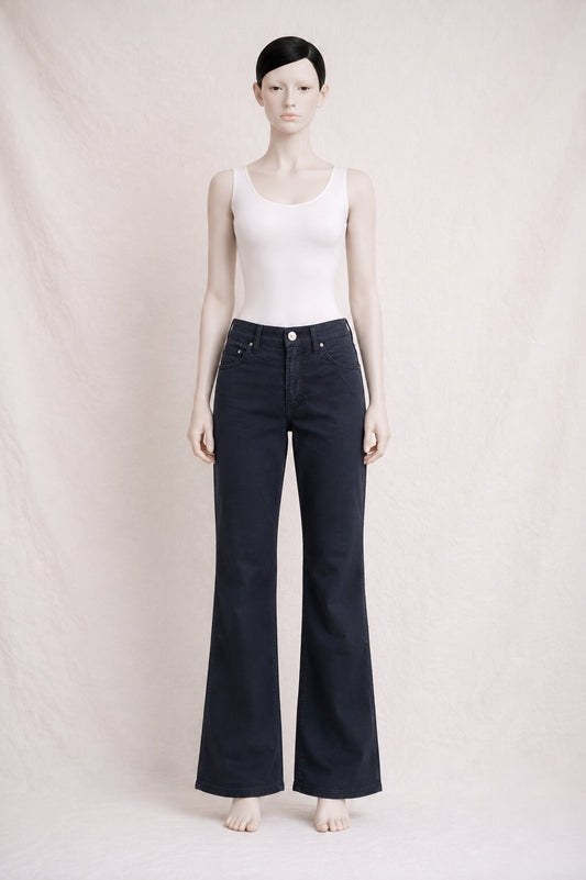 Authentic vintage black cotton trousers Versace
