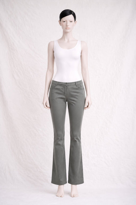Authentic vintage olive cotton cargo trousers Zadig & Voltaire