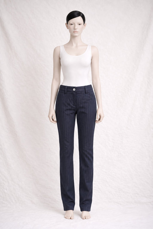 Trousers Dolce & Gabbana in Vintage Authentic Navy Cotton