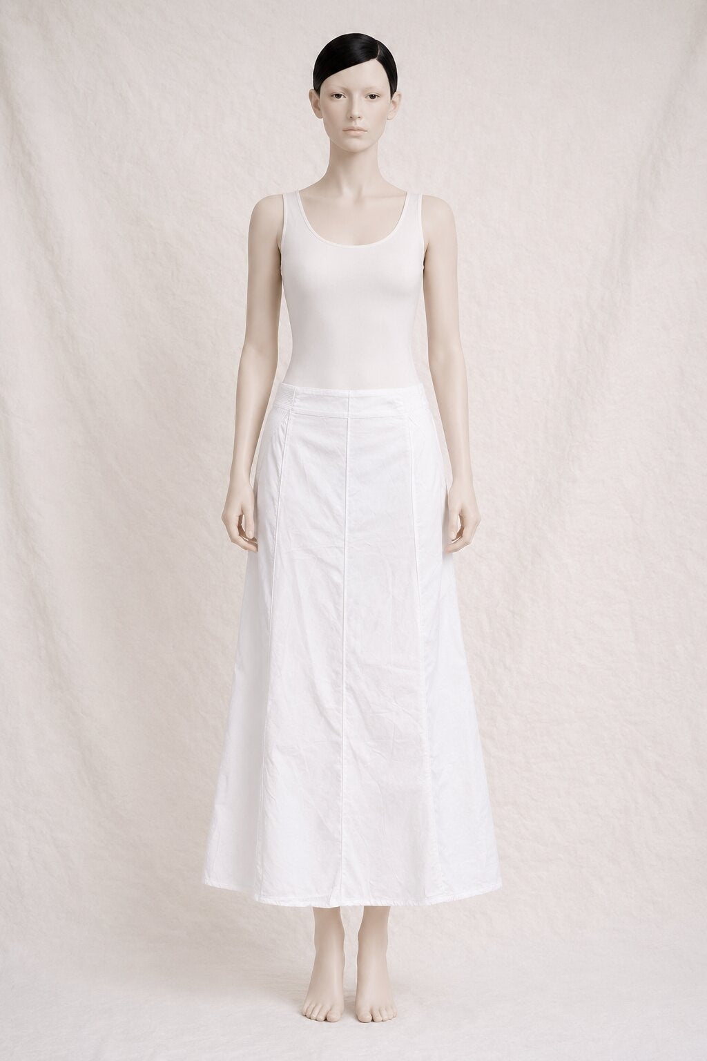 Jupe Longue Vintage Authentique en Coton Blanc Armani Jeans