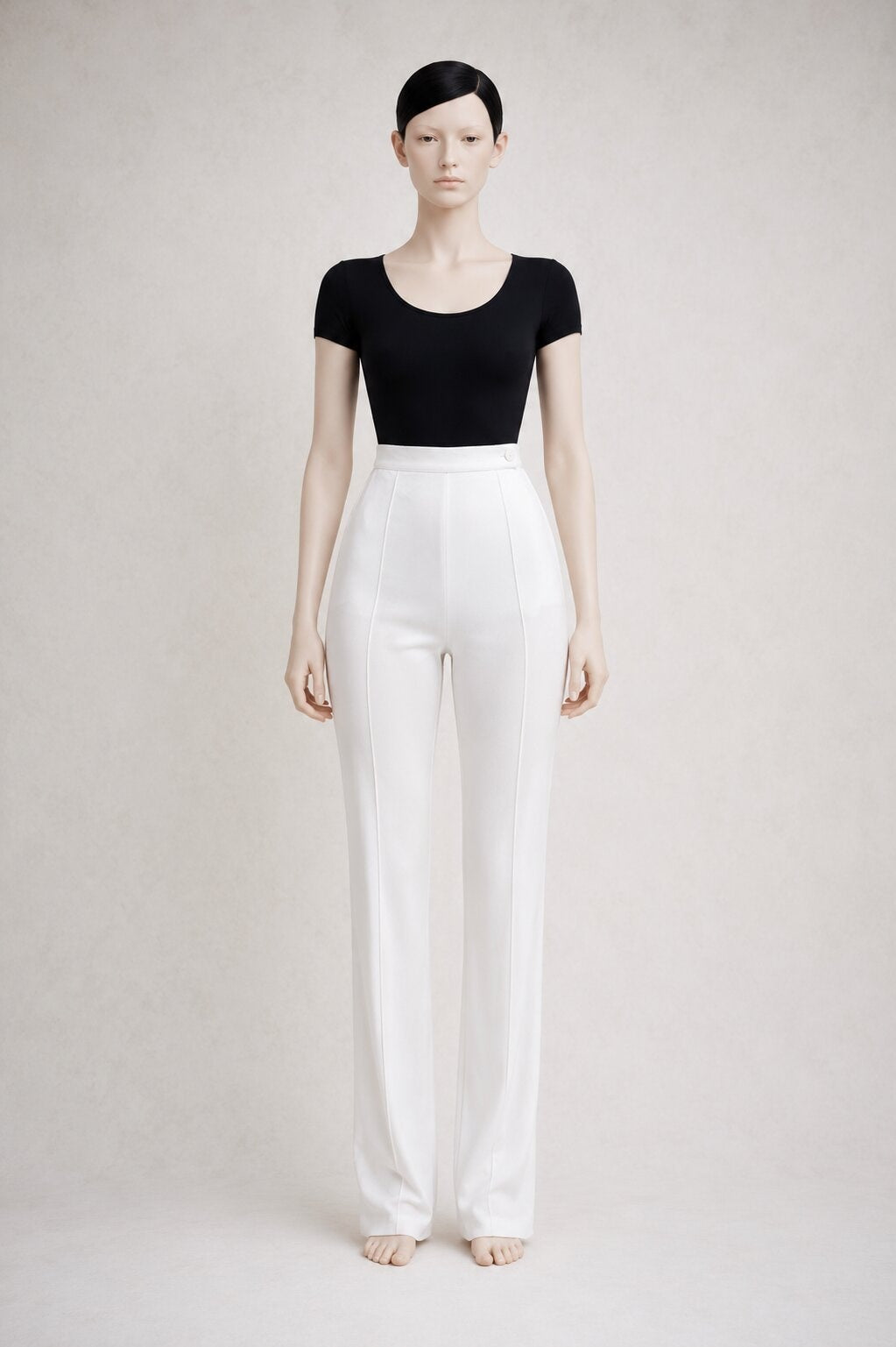 New Gianfranco Ferré Vintage Authentic White Viscose Trousers