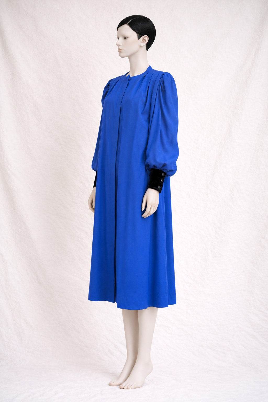 Manteau Lanvin en laine bleu vintage authentique