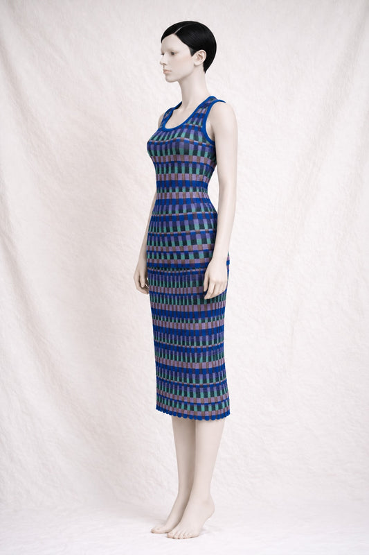 Ensemble jupe Pierre Cardin en viscose élasitique multicolore vintage authentique
